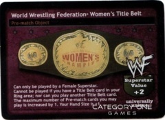 World Wrestling Federation Women's Title Belt